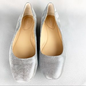 Calvin Klein new gray and silver flats